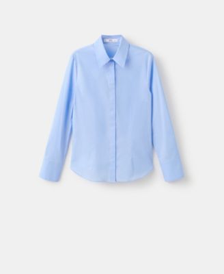 Women's Slim-Fit Poplin Shirt