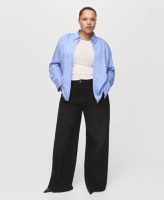 Women's High-Waisted Wide-Leg Jeans