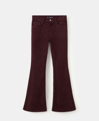 Women's Velvet Flared Jeans