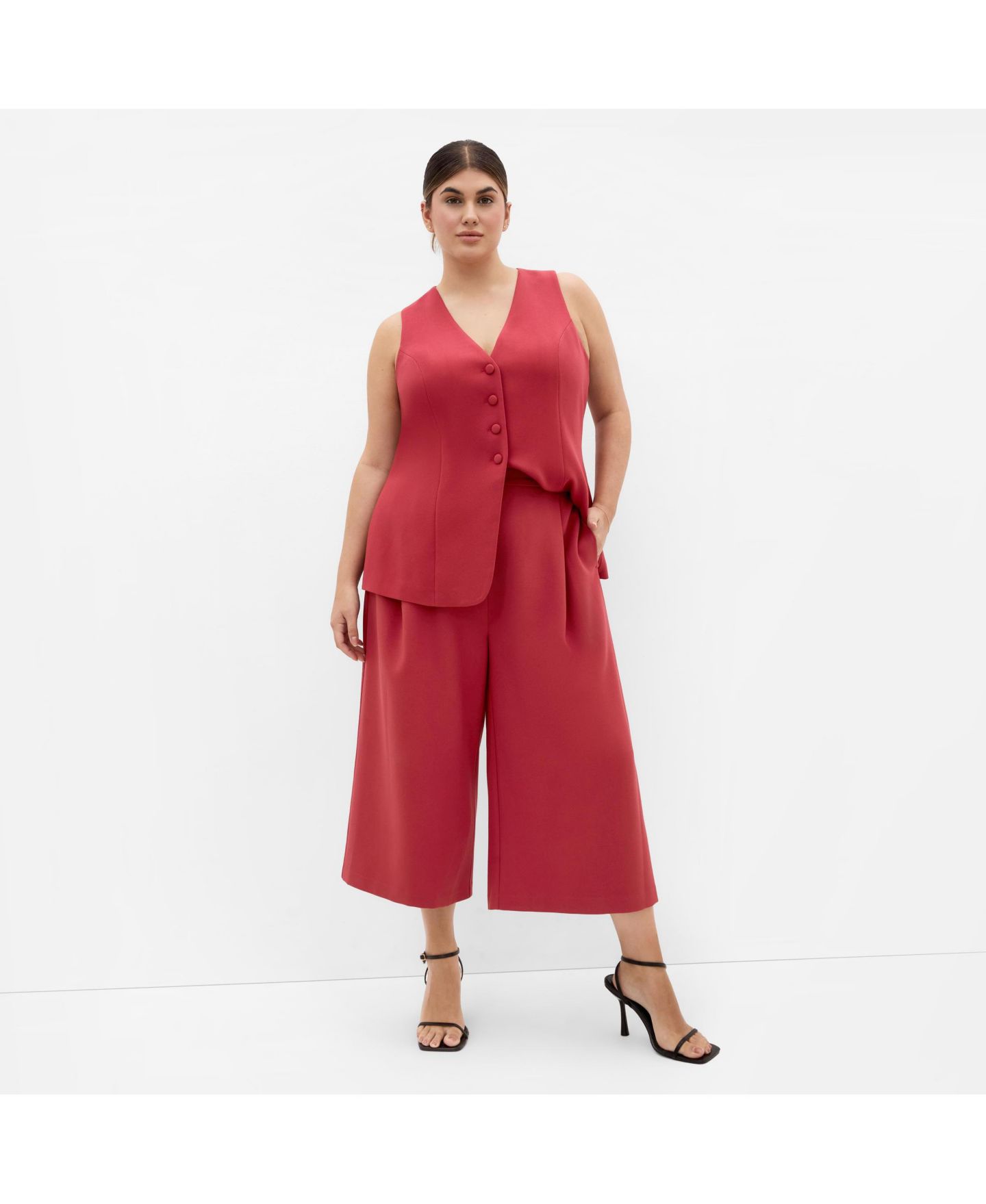 Женский жилет CITY CHIC Plus Size Tori Vest, цвет: Сиена — фото 2