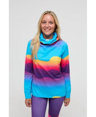 Women's High Neck Baselayer Top Mambo Sunset