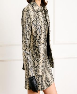 Women's Python Print Side Pocket Jacket