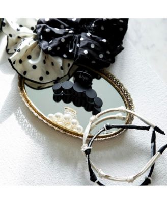 Women's Oversized Satin Scrunchie Duo - Polka Dots