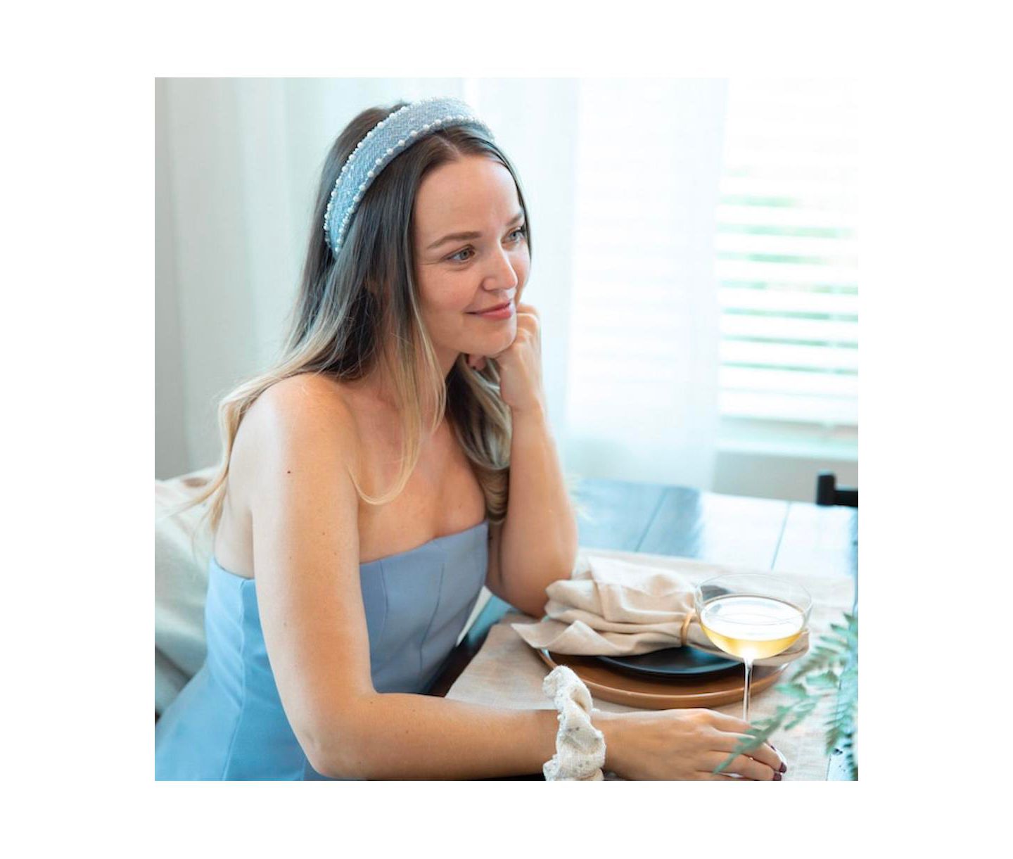 Женские аксессуары для волос Headbands of Hope Classic Pearl Headband - Sky Blue — фото 5