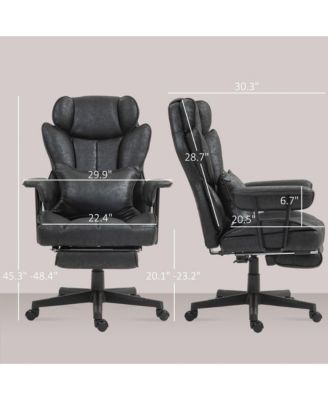 Massage Executive Office Chair with 6 Vibration Points Heated Big and Tall Chair