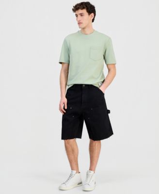 Men's Cotton Solid-Color Pocket T-Shirt