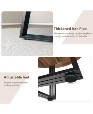 Kitchen Table 47.2 inch Round Dining Table for Dining Room, Home Office, Living Room