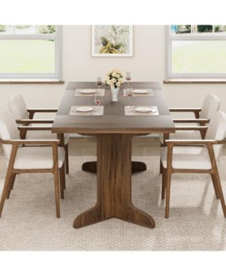 Kitchen Table 71.1 inch Dining Table for 6-8 People for Dining Room, Home Office, Living Room