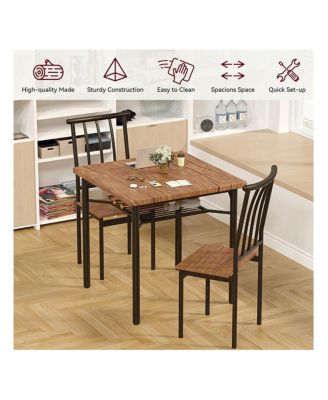 Kitchen Table Dining Table Set 3 Piece Dining Table Set For 2 Square Kitchen Table Set for Dining Room, Home Office