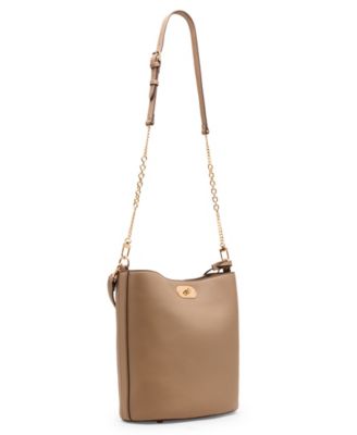 Small Oval Top Handle Bucket Bag