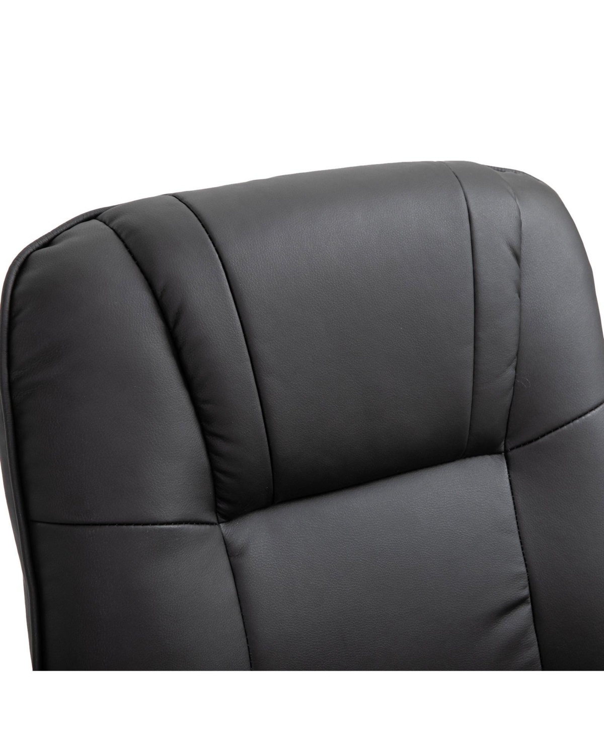 Boyel Living Faux Leather Manual Recliner Adjustable Swivel Lounge Chair with Footrest