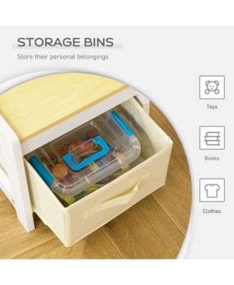 3 in 1 Kids Activity Table and Chair Set with Storage