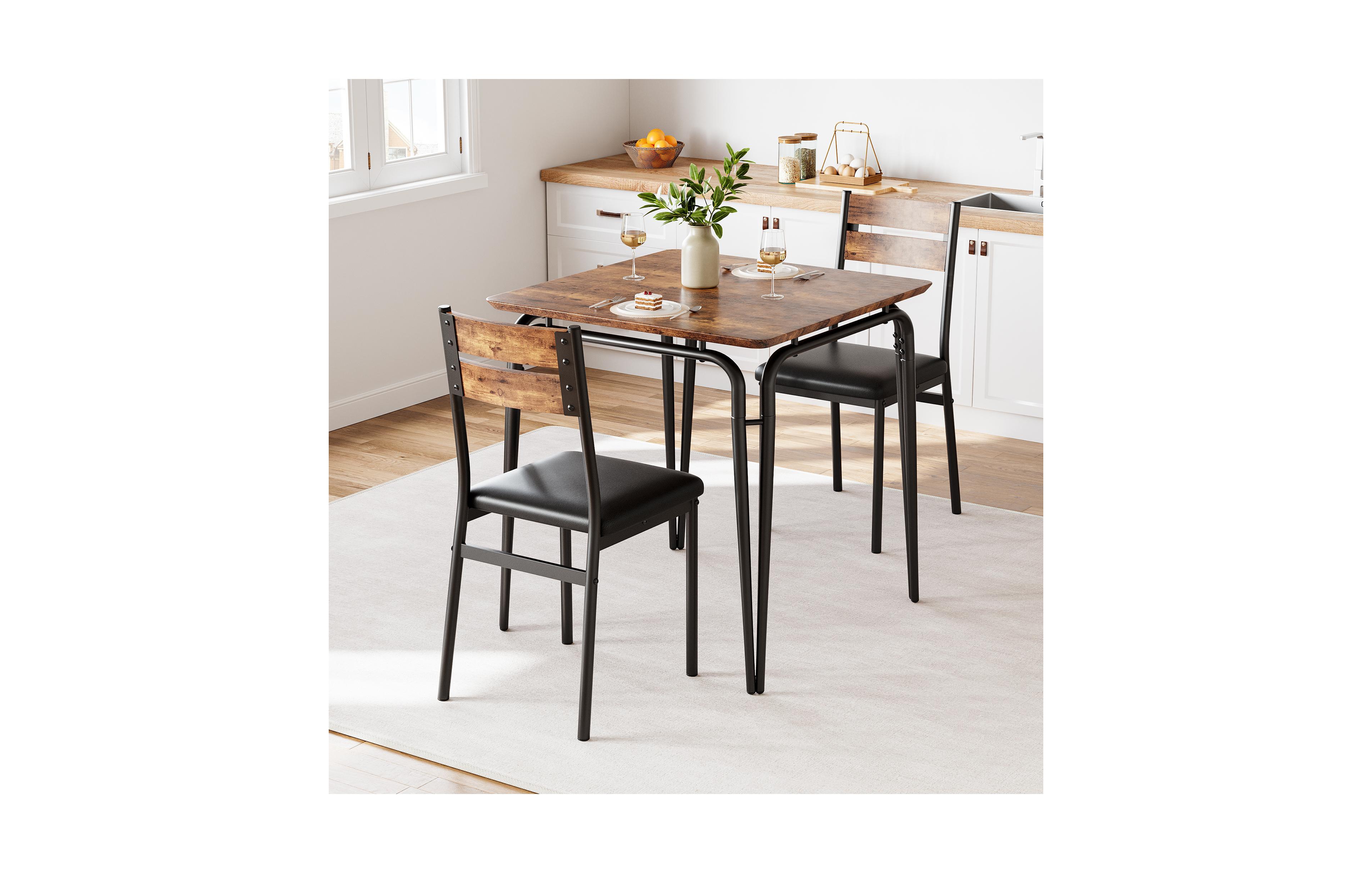 Gaomon Kitchen Table WhizMax 3 Piece Kitchen and Dining Room Sets for Dining Room, Home Office, Living Room