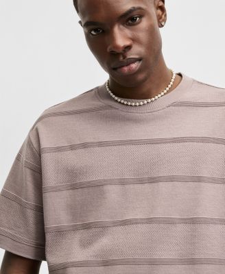 Men's Relaxed-Fit Ottoman Mesh T-Shirt