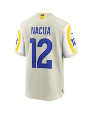 Men's Puka Nacua Cream Los Angeles Rams Super Bowl LX Game Jersey