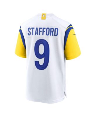 Men's Matthew Stafford White Los Angeles Rams Super Bowl LX Game Jersey