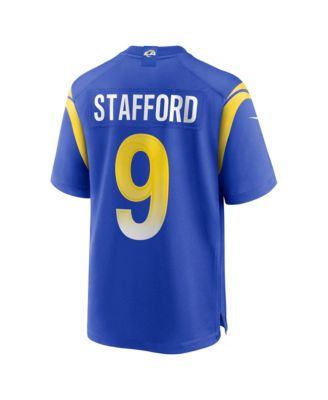 Men's Matthew Stafford Royal Los Angeles Rams Super Bowl LX Game Jersey