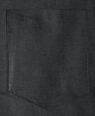 Men's Boxy-Fit Short-Sleeve Linen Camp Shirt