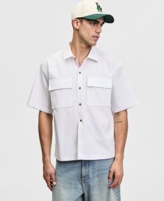Men's Relaxed-Fit Short-Sleeve Ripstop Shirt