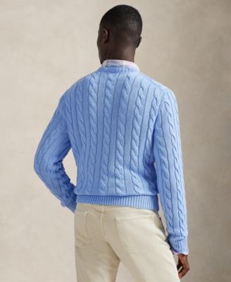 Men's Cable-Knit Cotton Sweater