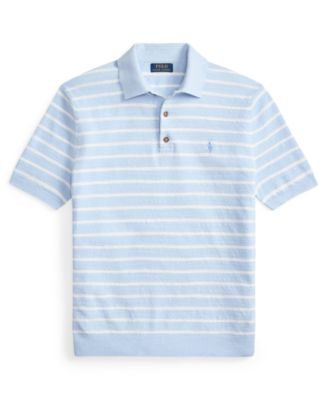 Men's Short-Sleeve Polo Collar Sweater