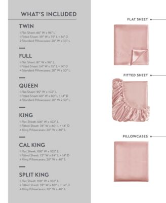 Satin Luxury 6-Pc. Sheet Set, Cal King