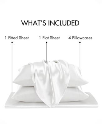 Satin Luxury 6-Pc. Sheet Set, Cal King