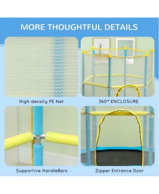 Kids Trampoline with Safety Enclosure for Ages 3–6