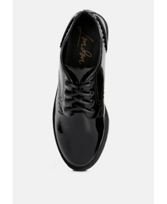 Womens Whittle Patent s Lace Up Derby Shoes