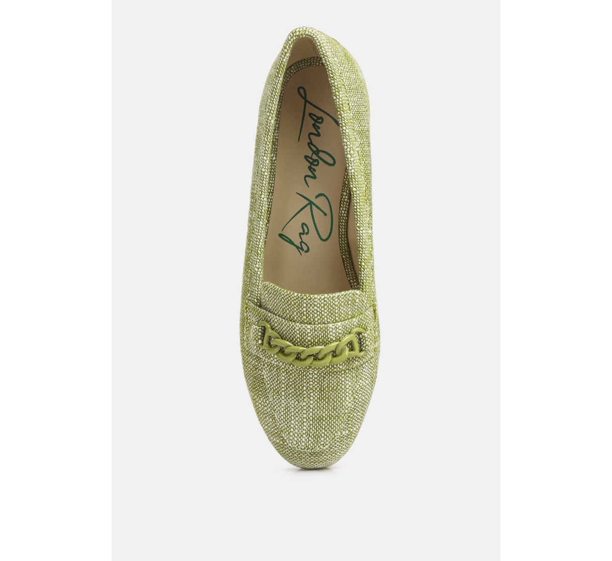 Abeera Chain Embellished Loafers