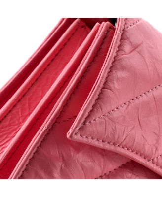 XS Crush Chain Flap Bag Quilted Crushed Calfskin