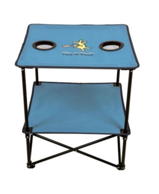 Rio Beach 2 x 2 x 2 ft Blue Square Compact Folding Beach Table