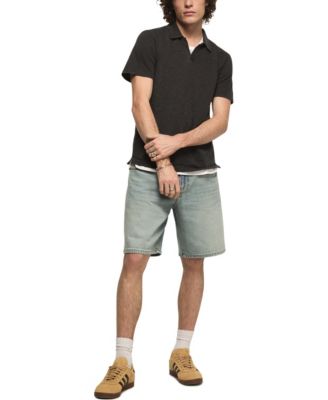 Men's Jacquard Short-Sleeve Polo