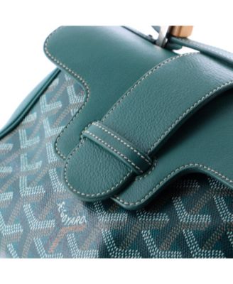 Mini Saigon Top Handle Bag Coated Canvas with Leather