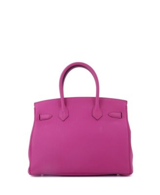 Birkin 30 Handbag Pink Togo with Palladium Hardware