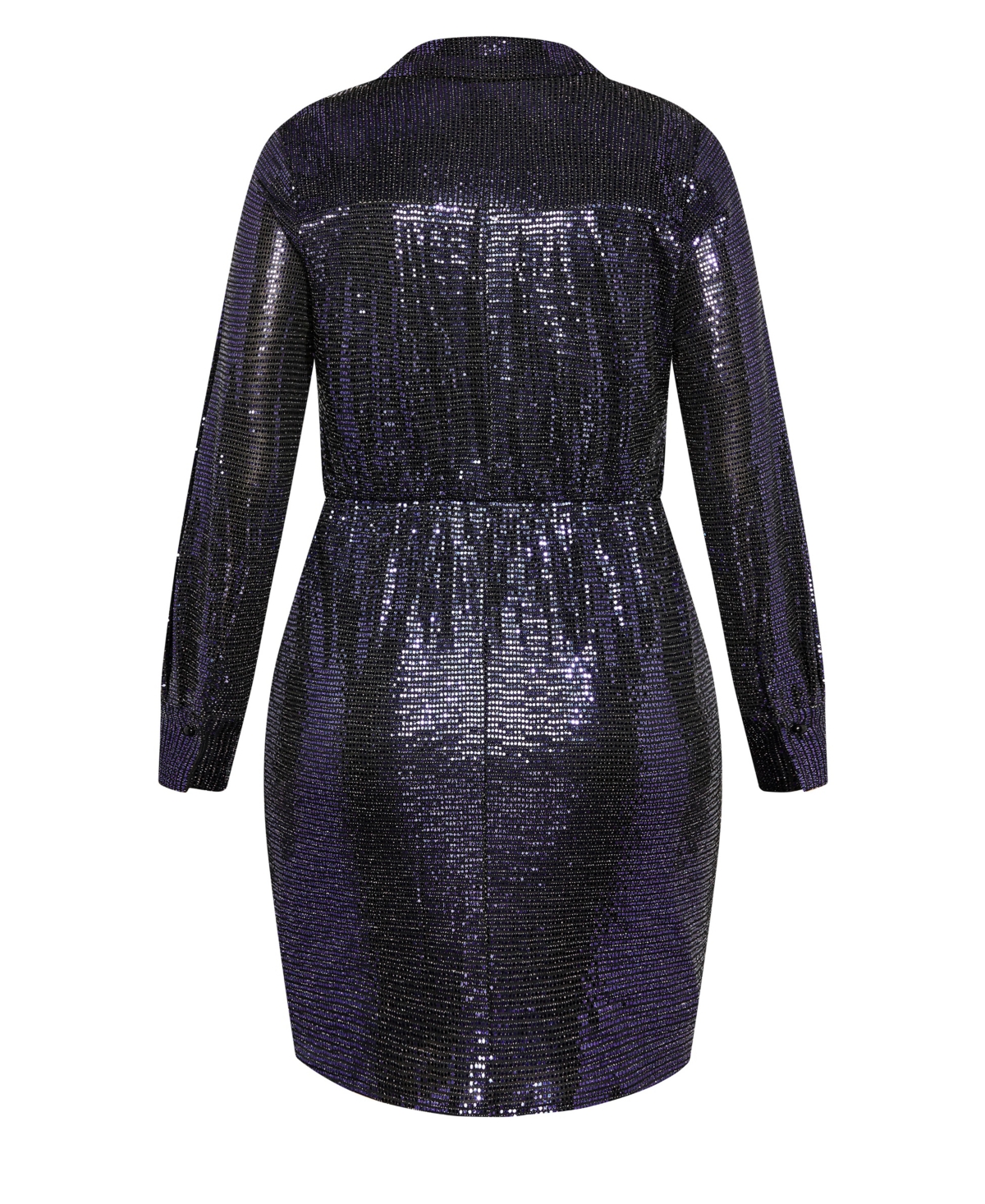 City Chic Women's Sequin Glow Dress