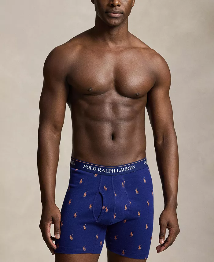 Men's Classic Cotton Knit Boxer Briefs , 3-Pack Set - thumbnail 3