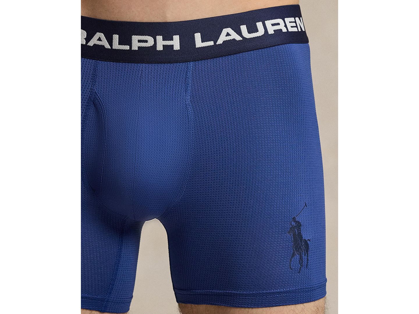 Мужские трусы Polo Ralph Lauren Perfect Pouch Boxer Briefs, цвет: Синий / Тёмно-синий — фото 2