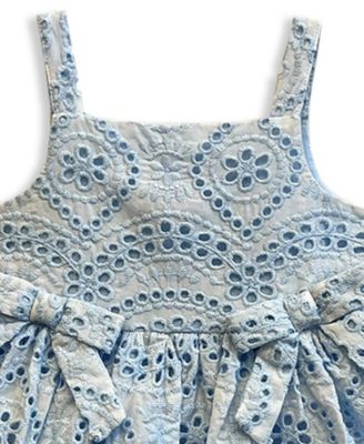 Baby Girls' Eyelet Square Neck Sundress