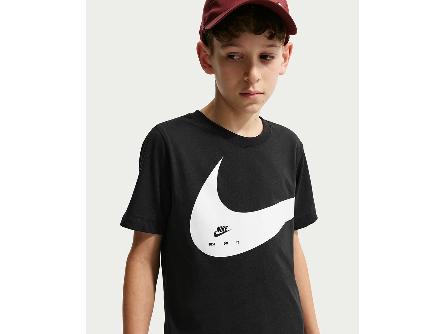 Детский свитшот Nike Sportswear Club Energy с круглым вырезом для мальчиков 8-20, цвет: Чёрный — фото 3