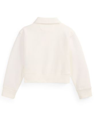 Girls' 2T-6X Double-Knit Collared Sweater