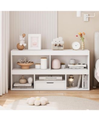 Toy Storage Organizer 6 Cubes Kids Bookshelf Wooden Storage Cabinet Playhouse Shelves Cabinet for Boys Girls Toy Bookcase Playroom, Classroom