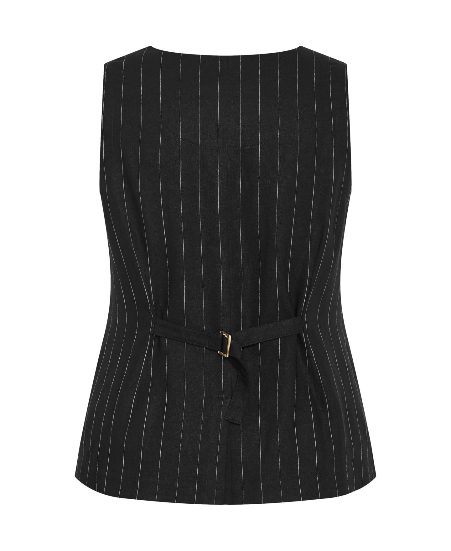 Женский жилет CITY CHIC Plus Size Kelly Stripe Vest, цвет: Чёрный — фото 5
