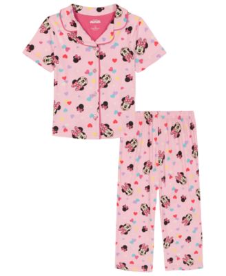 Girls' Toddler 2T-4T Printed Top and Pants, 2-Piece Pajama Set
