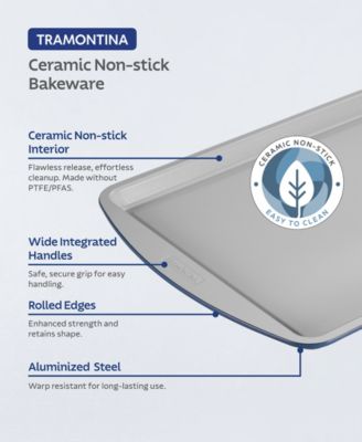 Ceramic 3-Pc. Nonstick Bakeware Set