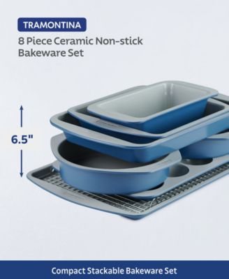 Ceramic 8-Pc. Nonstick Bakeware Set