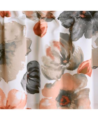 Lush Decor Allison Ruffle Light Filtering Curtain Panels, 40x84, Blush