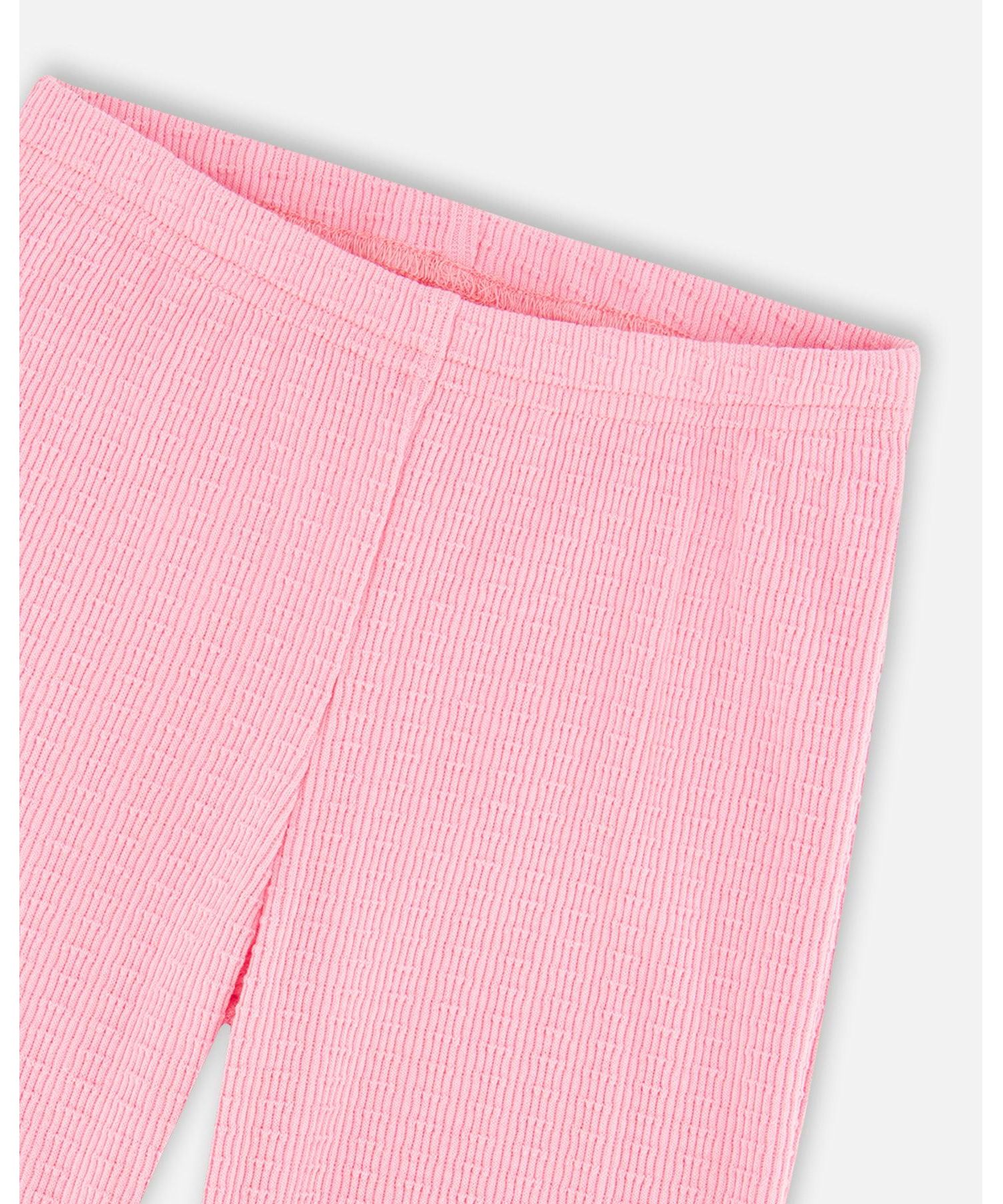 Baby Girls Crinkle Jersey Leggings Pink