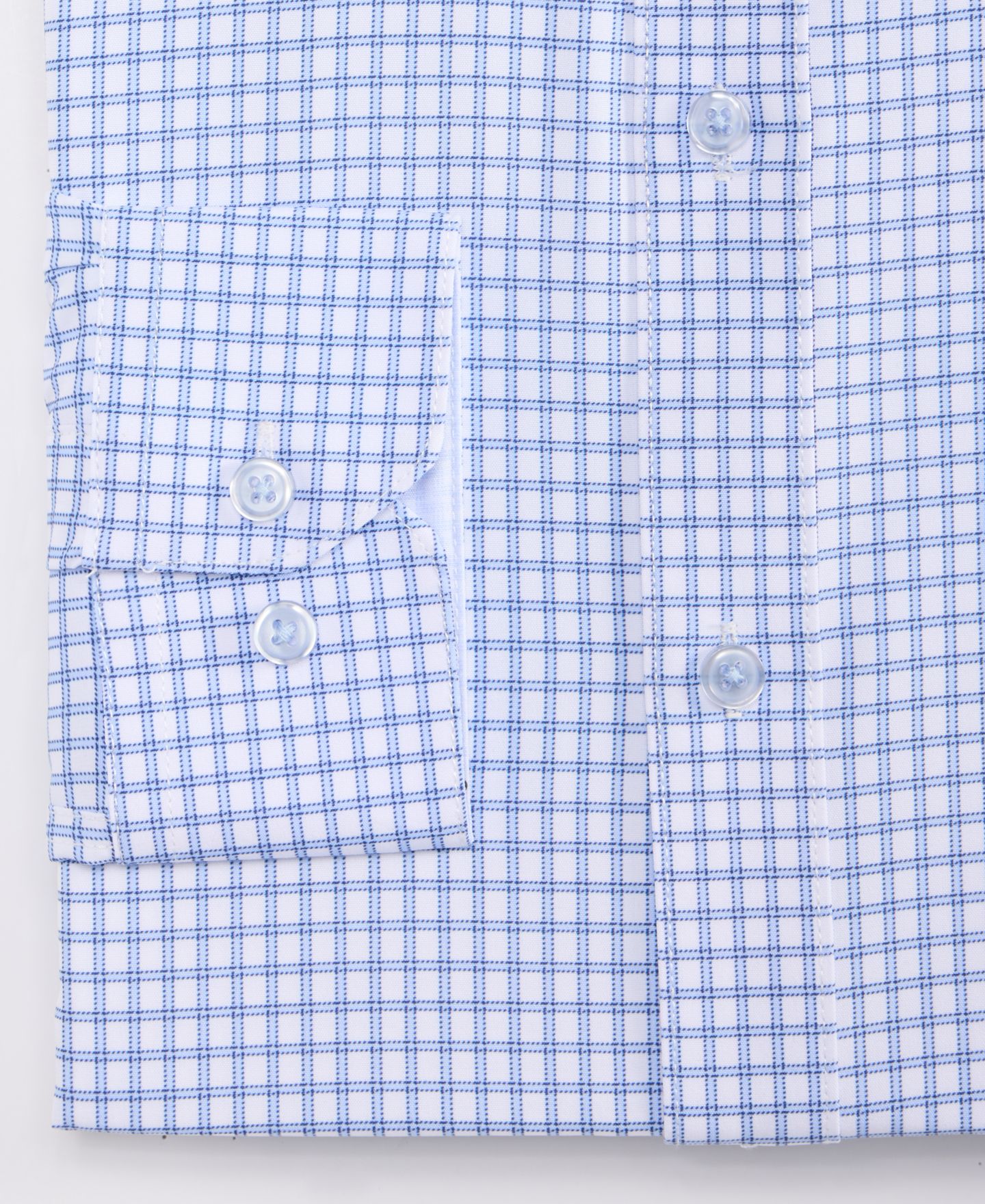 Мужская рубашка Dylan Park Slim-Fit Performance Four-Way Stretch Dress Shirt, цвет: Синий — фото 5