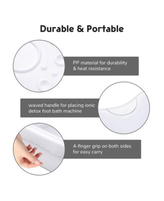 Ionic Detox Foot Bath Spa Machine with 6 Pack Round Arrays for Ionic Detox Foot Bath Spa Cleanse Machine Replacement